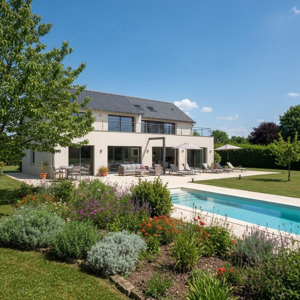 Belle maison de vacances avec jardin et piscine