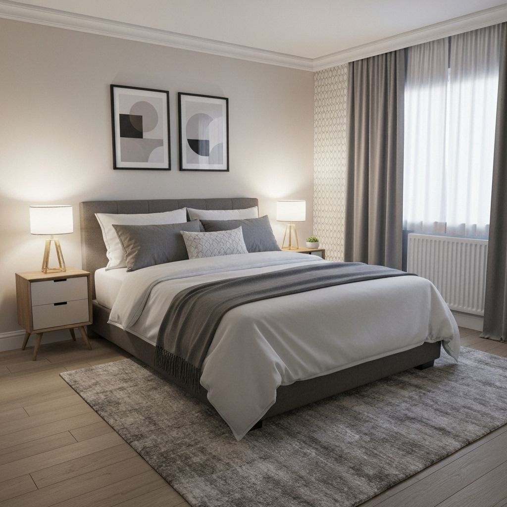 Chambre Airbnb stylée avec décoration moderne