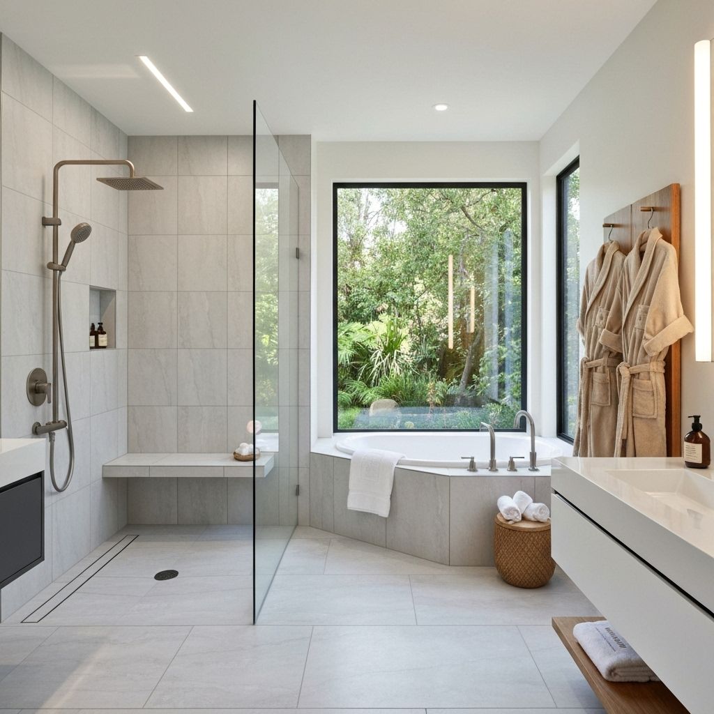 Salle de bain luxueuse avec équipements premium
